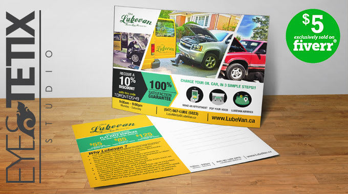 I will design professional a postcard
