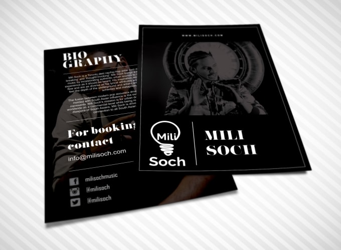 I will design professional media kit, press kit, epk