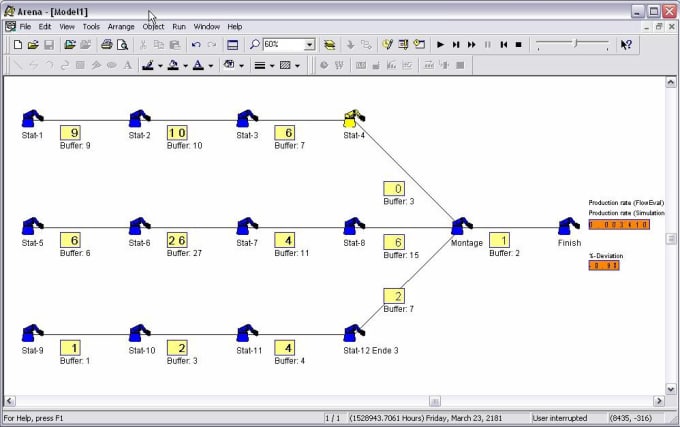 I will design, simulate and balance assembly line in arena software