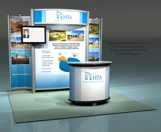 I will design your trade show booth