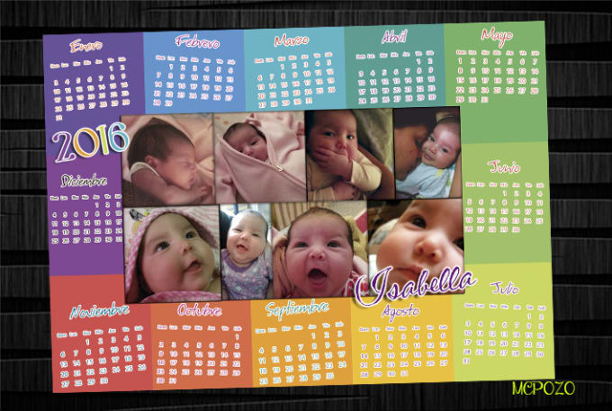 I will desing a personal calendar for you