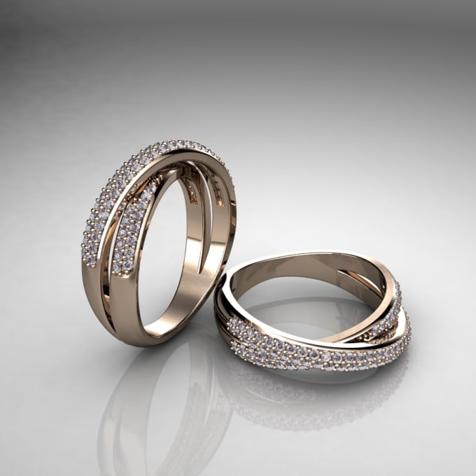 I will do a perfect 3d jewellery model with your requirements