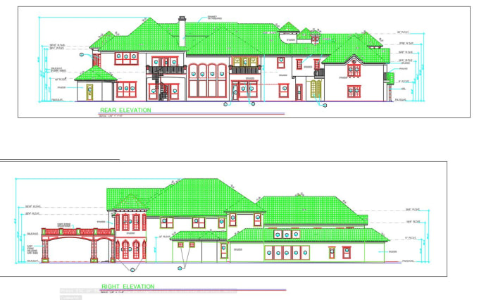 I will do autocad floorplan or blueprint full set architectural drawing