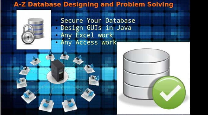 I will do database assignments and projects in excel,access,sql,csharp and java