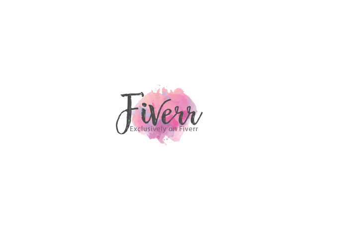 I will do luxury signature logo design in watercolor style