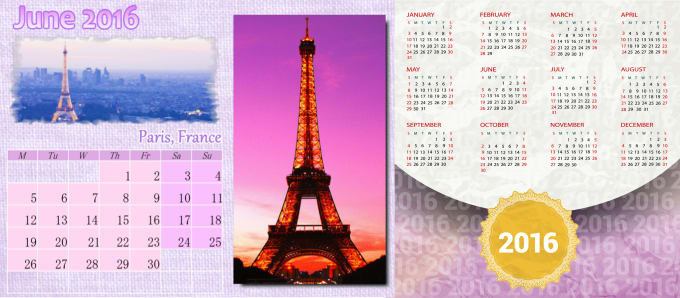 I will do professional calendar design