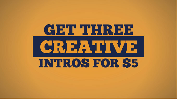 I will do these 3 creative video intro logo animation