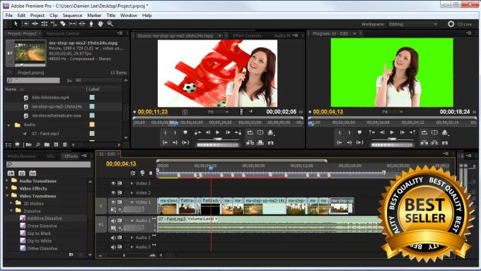 I will do video editing and post production