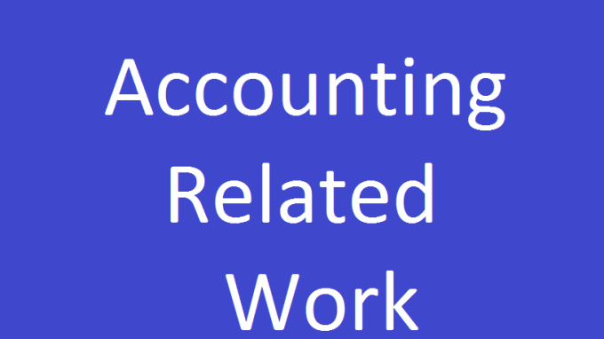 I will do your accounting related work