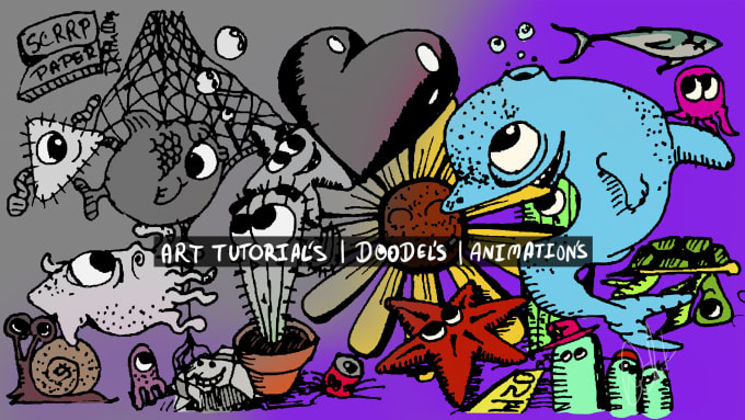 I will draw a doodle art in my style
