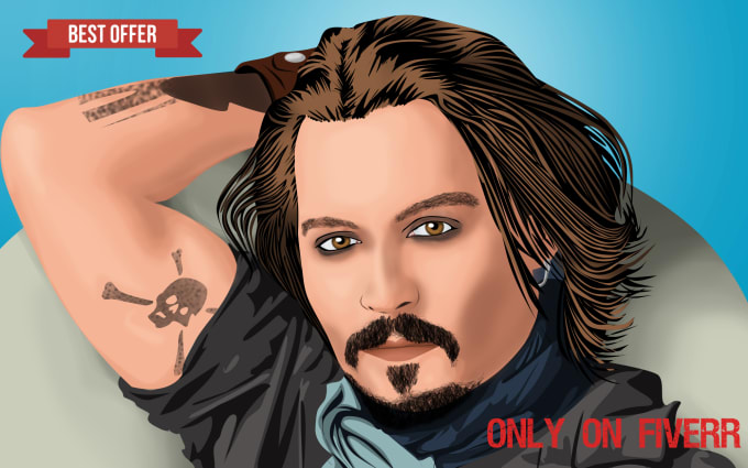 I will draw realistic cartoons portrait