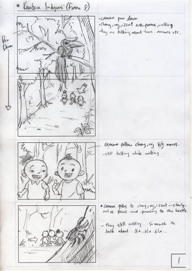 I will draw storyboard for your videos, games or storybook app