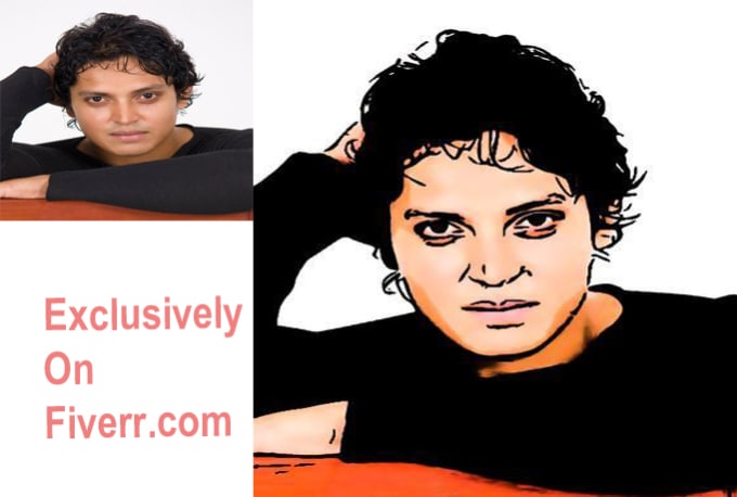 I will draw you in realistic CARTOON