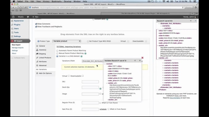 I will export and upload products with import csv in woocommerce