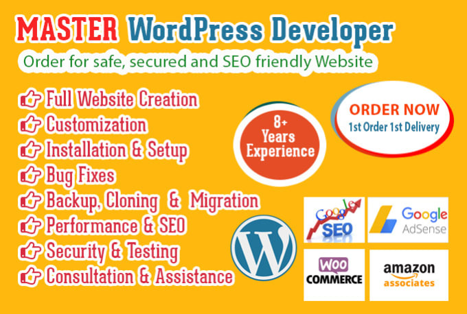 I will fix error and develop wordpress website
