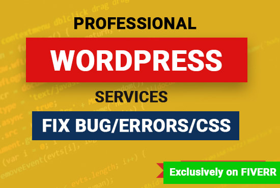 I will fix wordpress errors, bugs, or css issues quickly