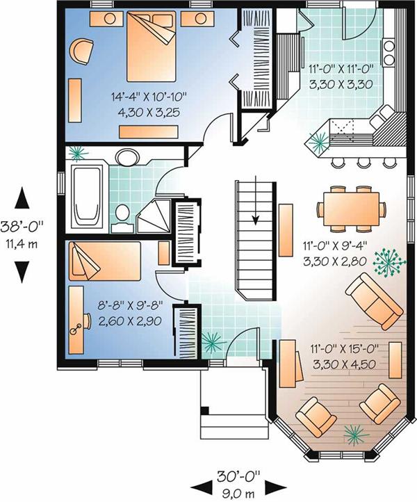 I will give you advise on 1 small home floor plan layout