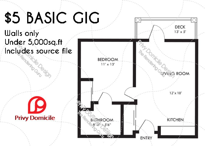 I will make 1 floor plan