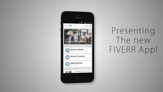 I will make a commercial of your app or website feature on iPHONE