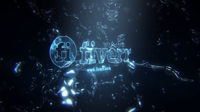 I will make a perfect water logo intro 3d animated video