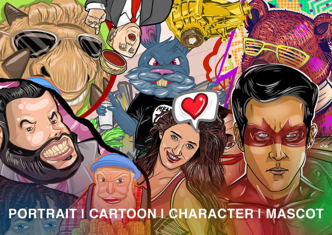 I will make awesome colorful illustrate