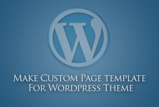 I will make custom wordpress page template