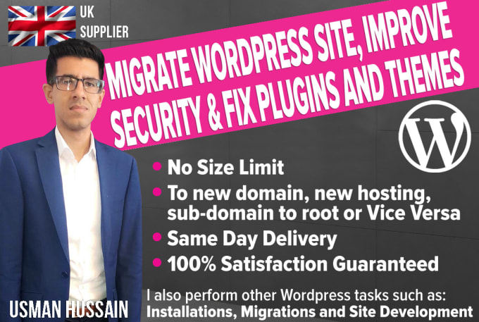 I will migrate your wordpress site