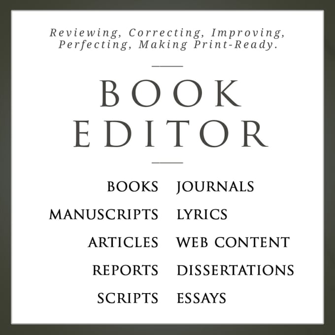 I will professional copyeditor proofreader skilled confidential