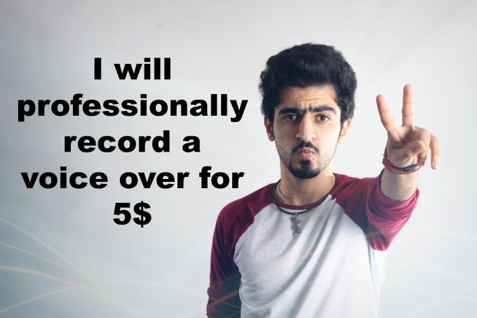 I will professionally record a voice over
