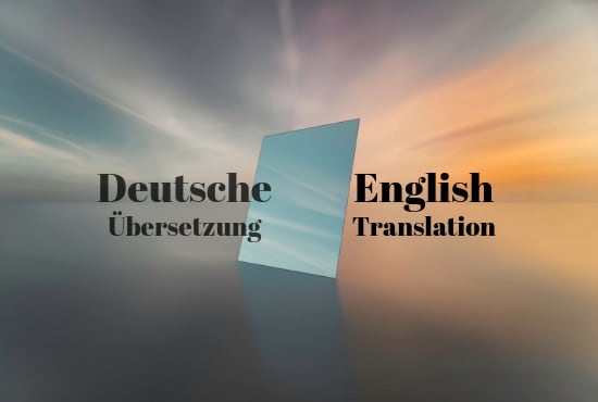 I will professionally translate your german into english