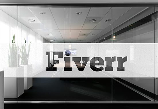 I will put your logo on a reception office desk or wall in 3D