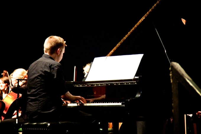 I will record a piano track for your song or composition