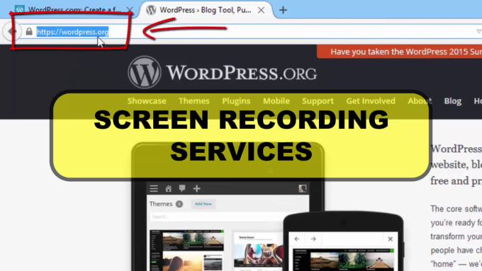 I will record the screen or screencast with screen recording software