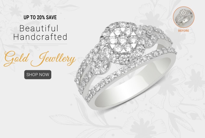 I will retouch your jewelry image for online shop