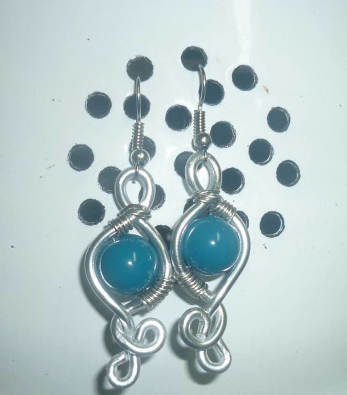 I will send you unique earrings or ring from wire