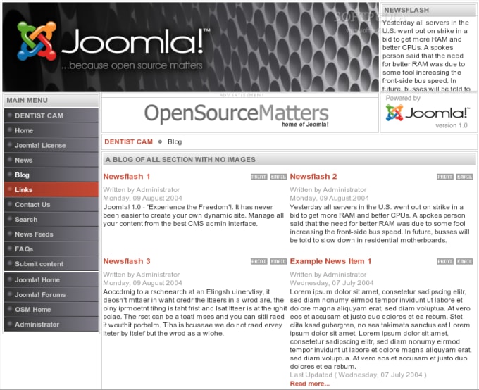 I will setup joomla website, component or template