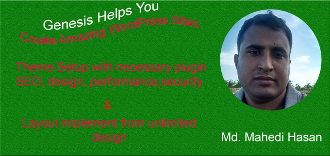 I will setup wordpress genesis themes