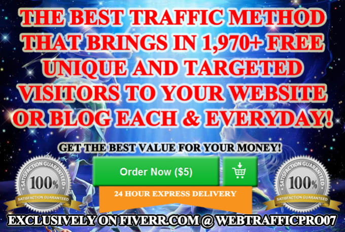 I will show a unique free traffic method that brings 1,970 FREE Targeted visitors a day