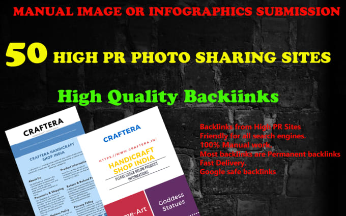 I will submit your infographics and image  50 image submission sites