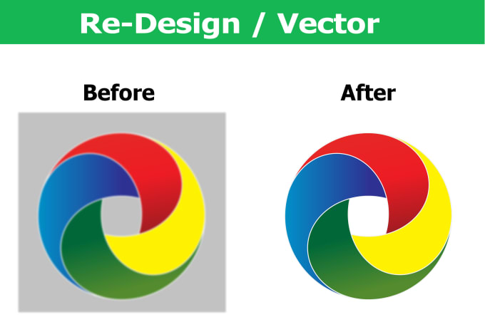 I will vectorized, redesign your logo and image