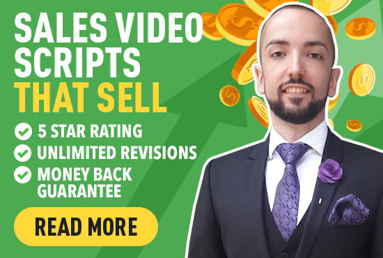 I will write a killer sales video script