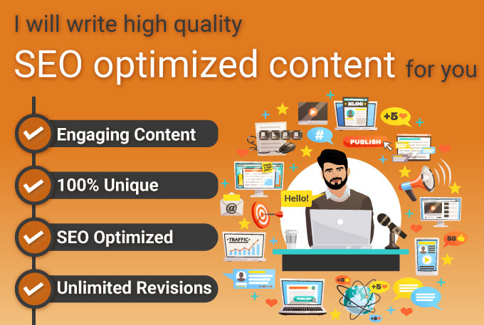 I will write high quality content that is seo optimized