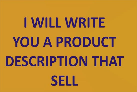 I will write irresistible SEO high converting product descriptions