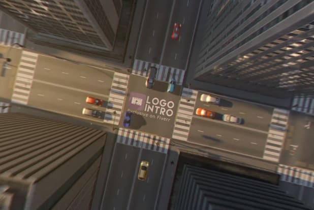 I will zoom your logo from sky video intro