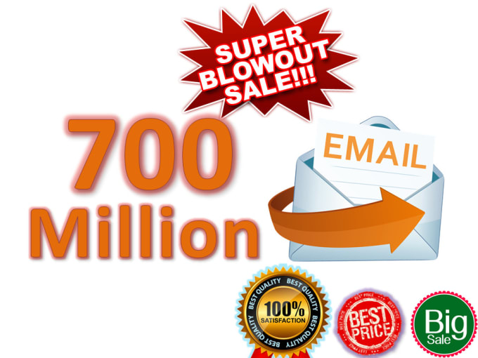 I will 700 million email lists , you can resell