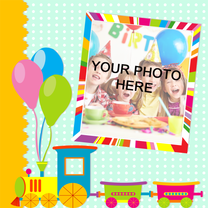 I will add your image to this childs party train picture