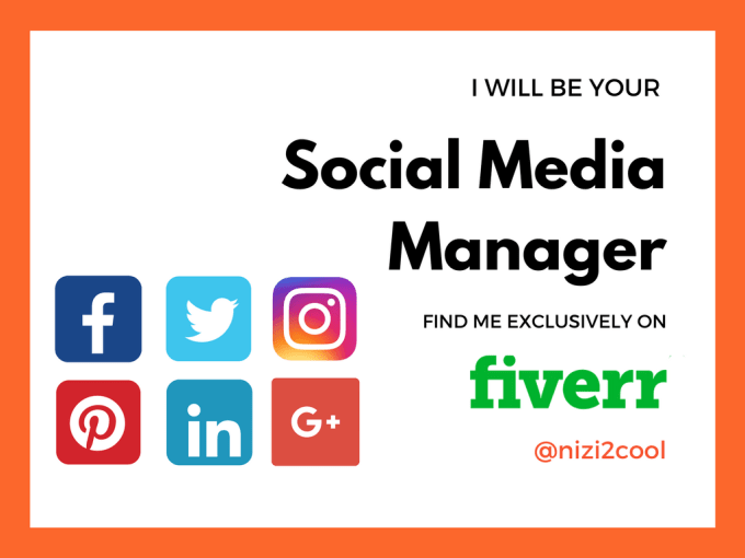 I will be your social media manager