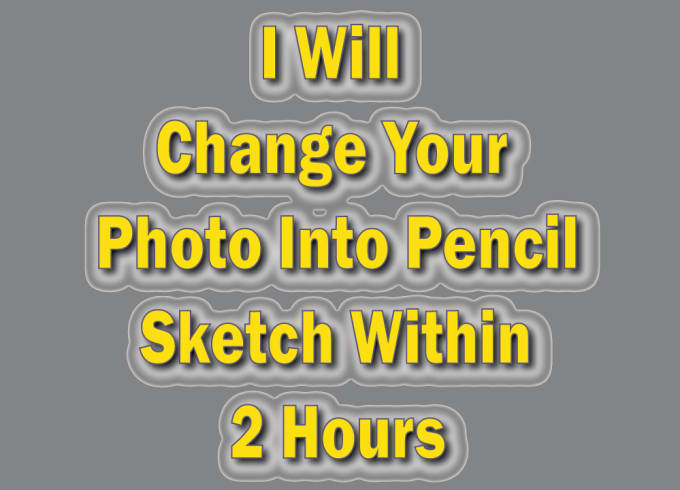 I will change your photo into amazing pencil sketch within 2 hours