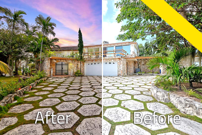 I will convert real estate images from day to dusk , twilight