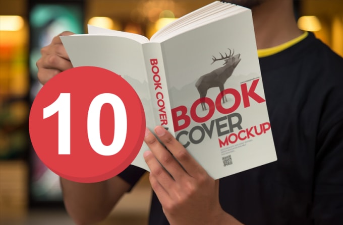 I will create 10 exquisite ebook cover mockups